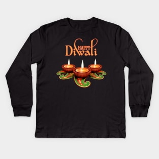 Happy Diwali Kids Long Sleeve T-Shirt